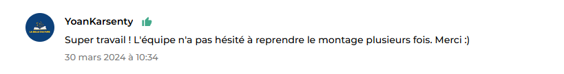 Avis client 8