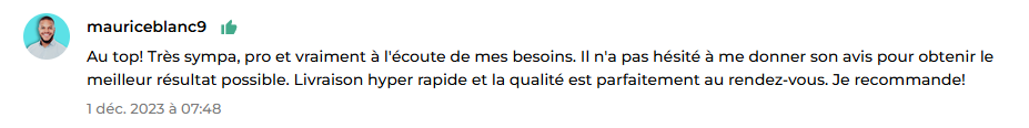 Avis client 1