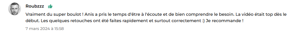 Avis client 6